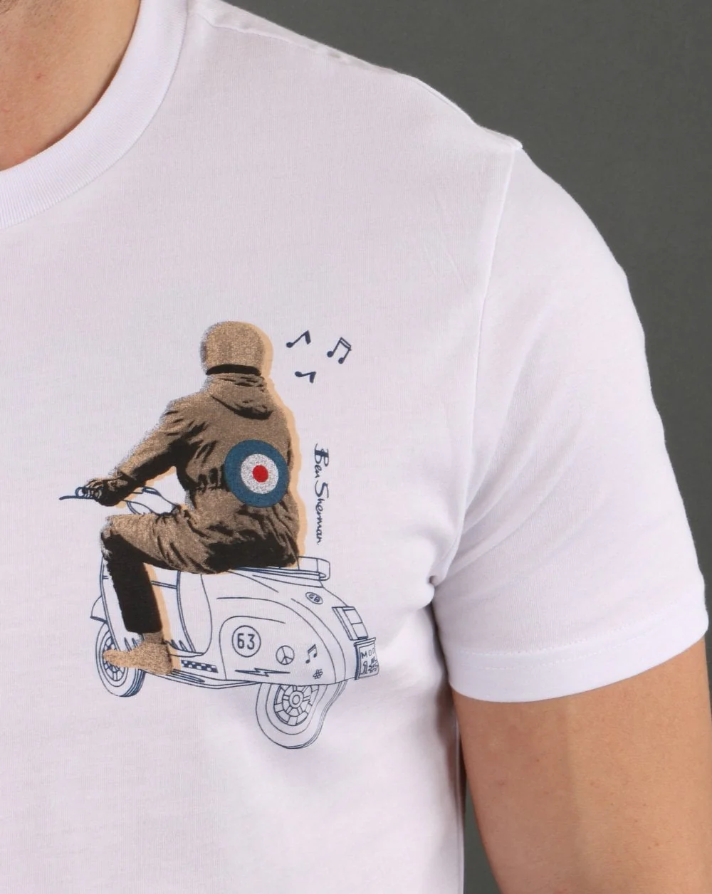 Ben Sherman Mod T-shirt White - Image 2