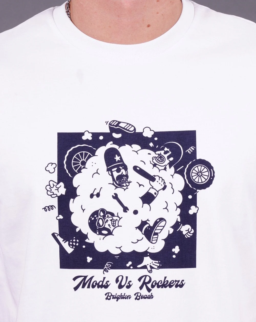 Ben Sherman Mods V Rockers T-shirt White - Image 2