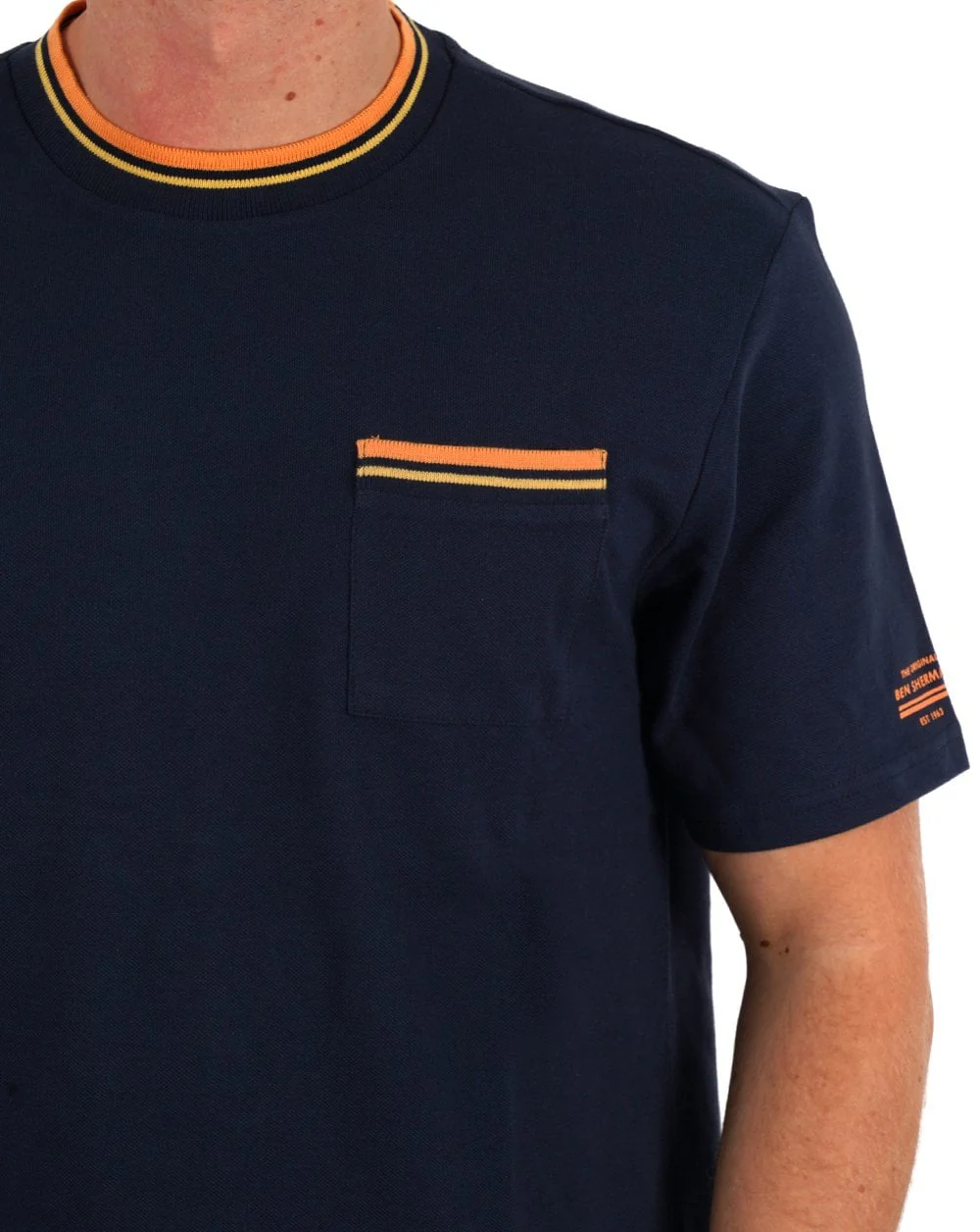 Ben Sherman Pique Pocket T-shirt Dark Navy - Image 2