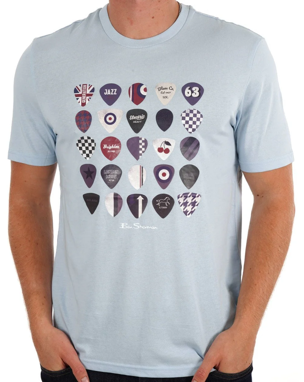 Ben Sherman Plectrum T-shirt Sky Blue