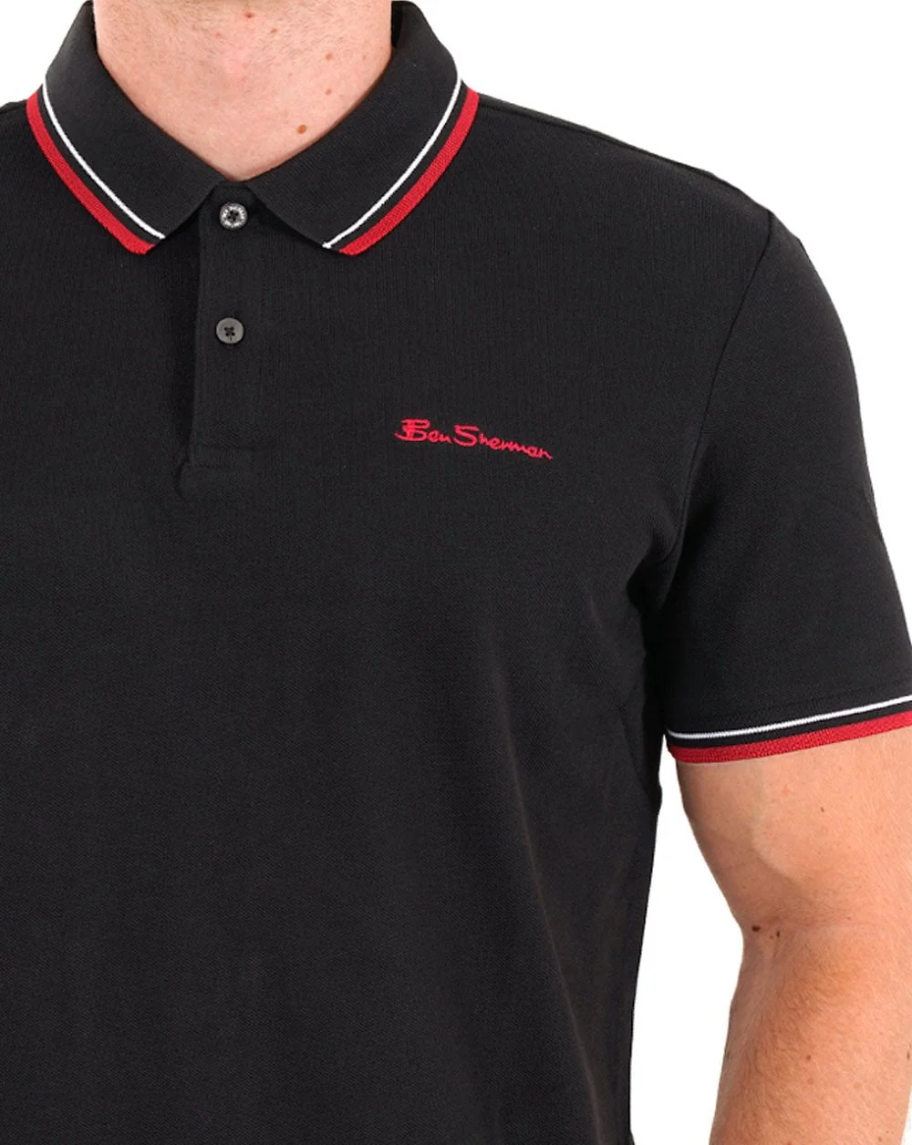 Ben Sherman Polo Shirt Black - Image 2