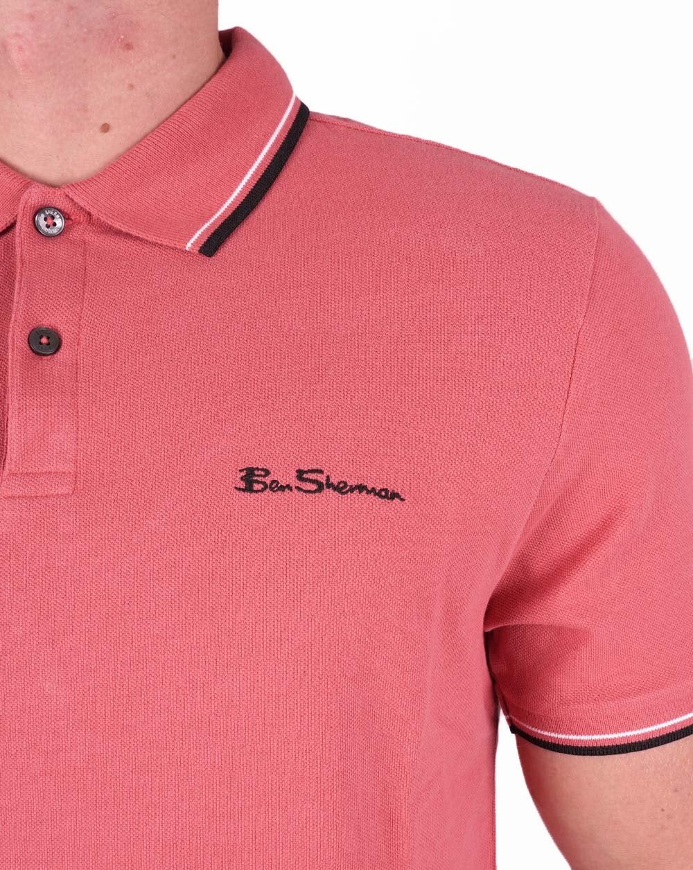 Ben Sherman Polo Shirt Raspberry - Image 2
