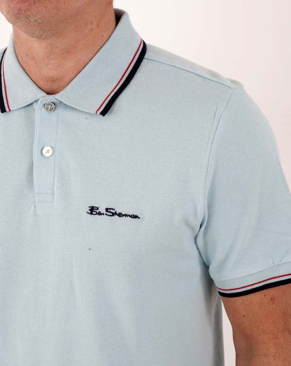 Ben Sherman Polo Shirt Sky Blue - Image 2