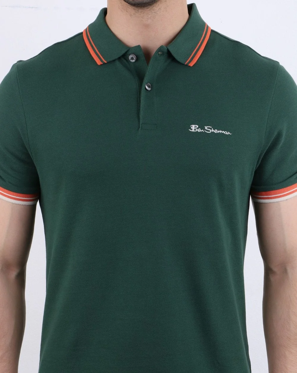 Ben Sherman Polo Shirt Trekking Green - Image 4