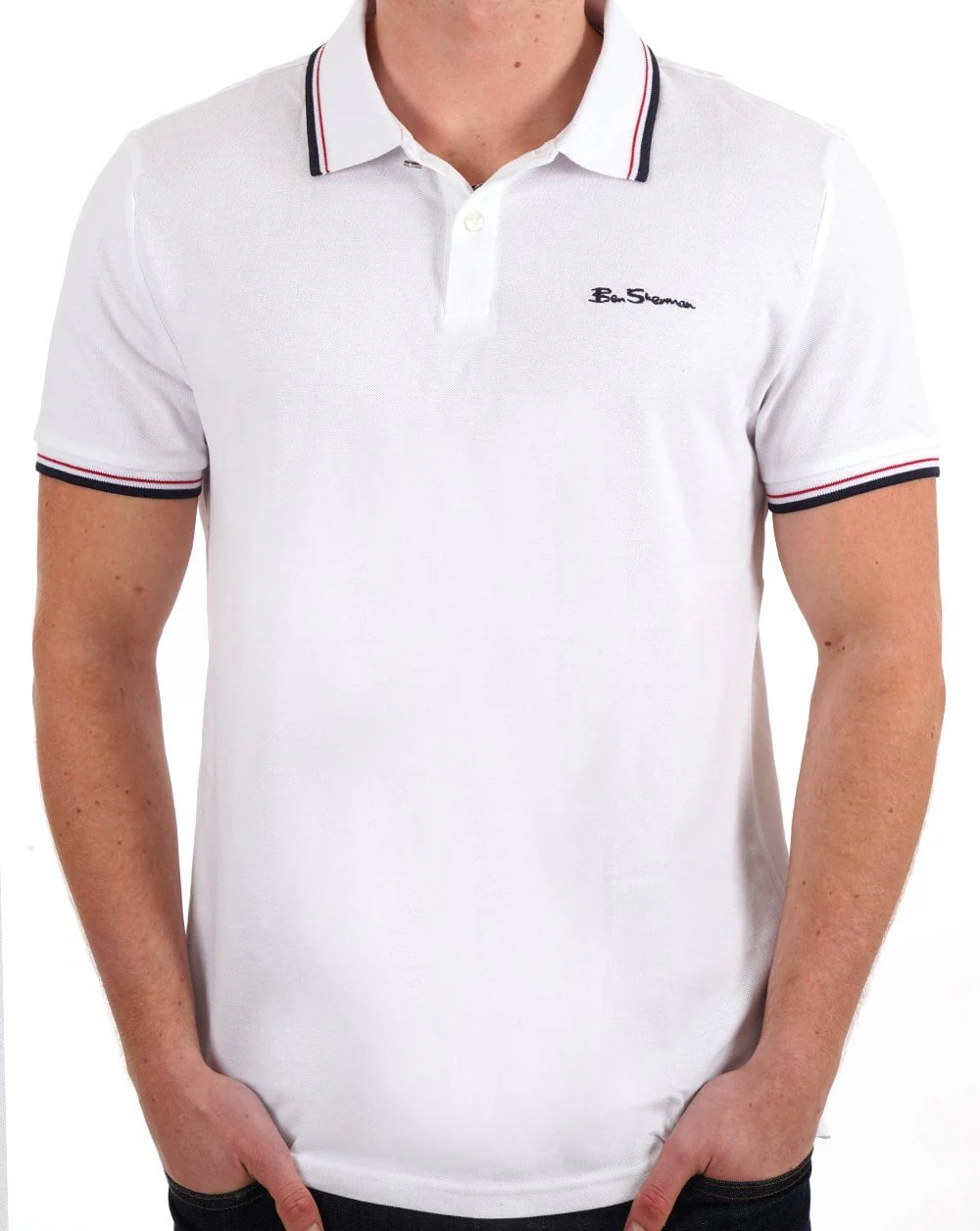 Ben Sherman Polo Shirt White - Image 3