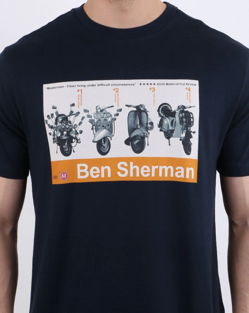 Ben Sherman Renton T-shirt Navy - Image 3