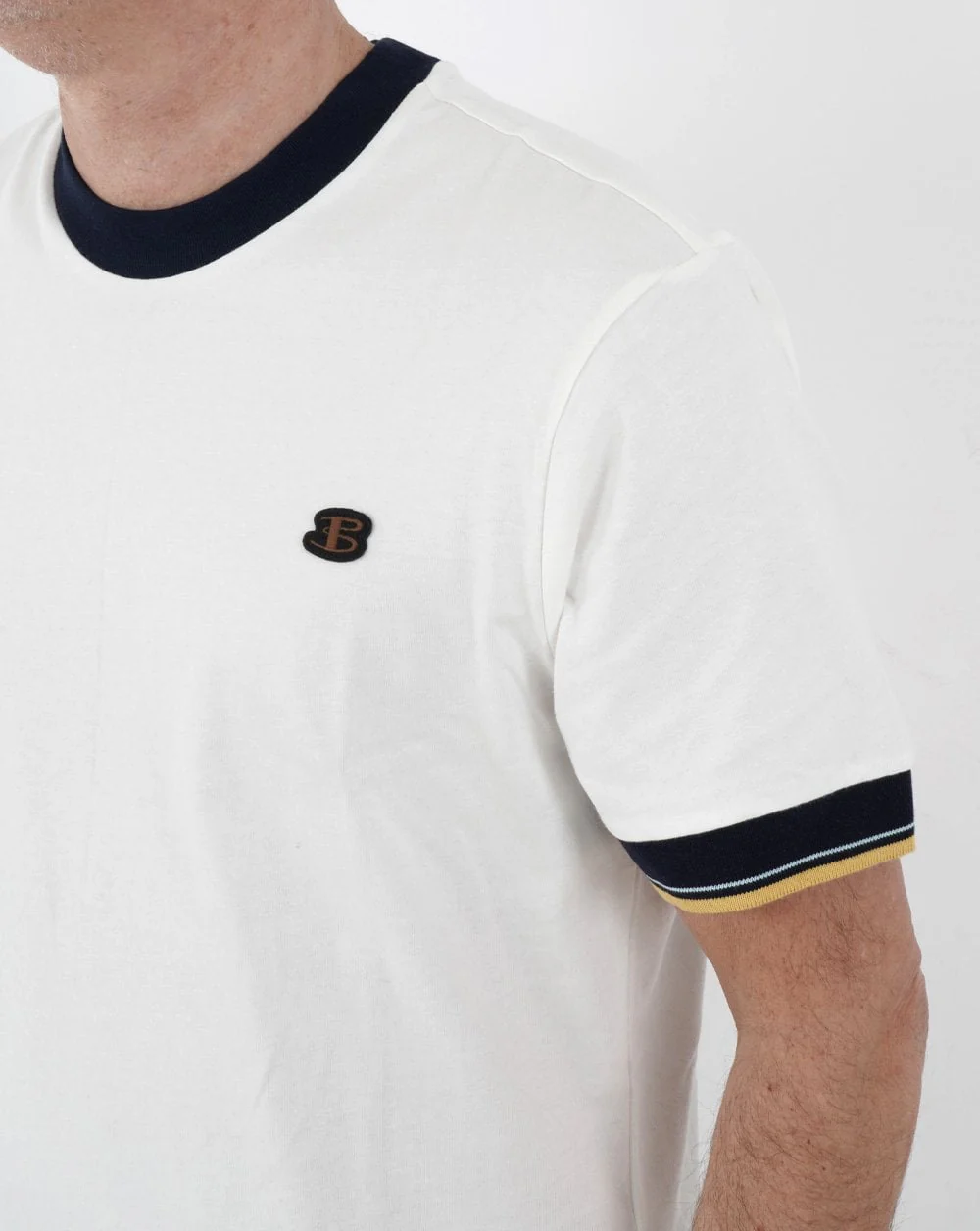 Ben Sherman Ringer T-shirt Ivory - Image 2