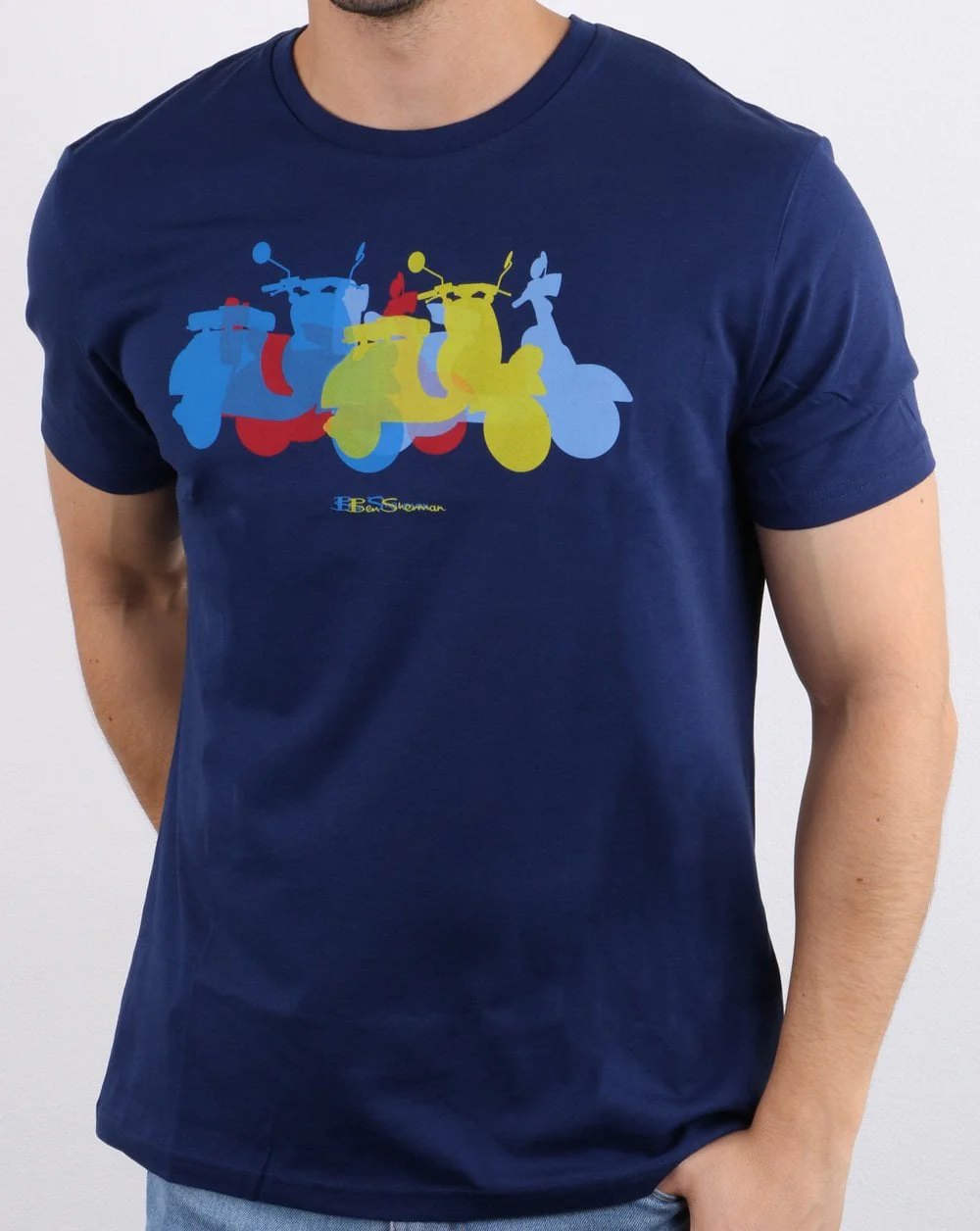 Ben Sherman Scooter Tee Dark Navy - Image 2