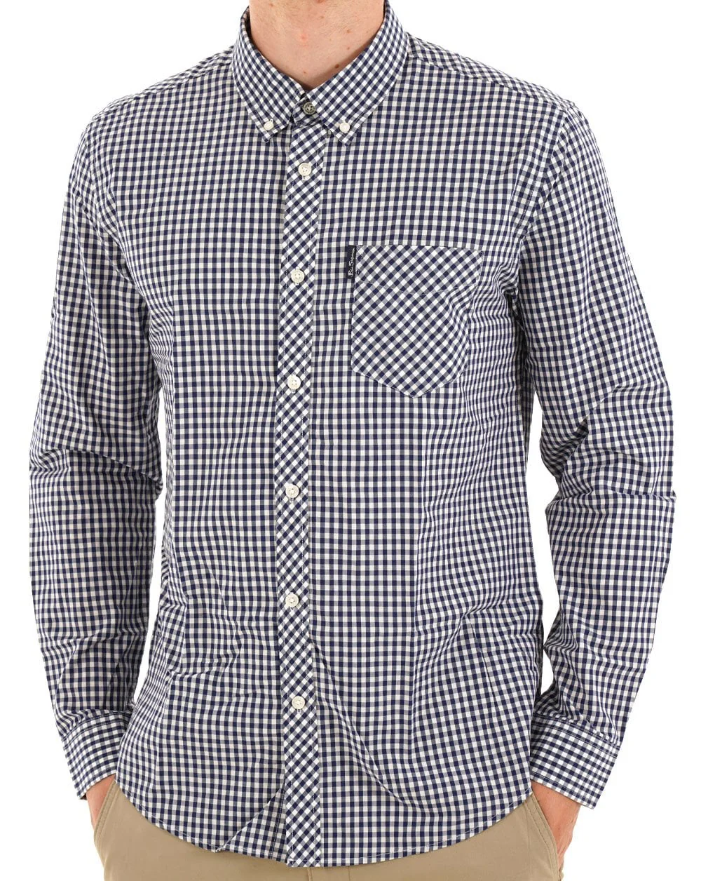 Ben Sherman Signature Gingham LS Shirt Dark Blue