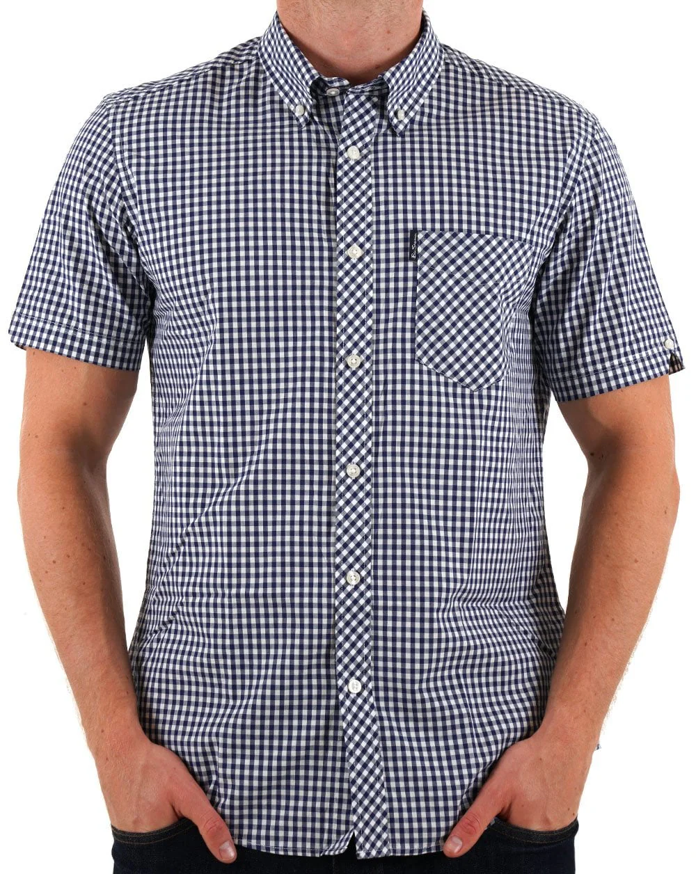 Ben Sherman Signature Gingham Shirt Dark Blue - Image 3