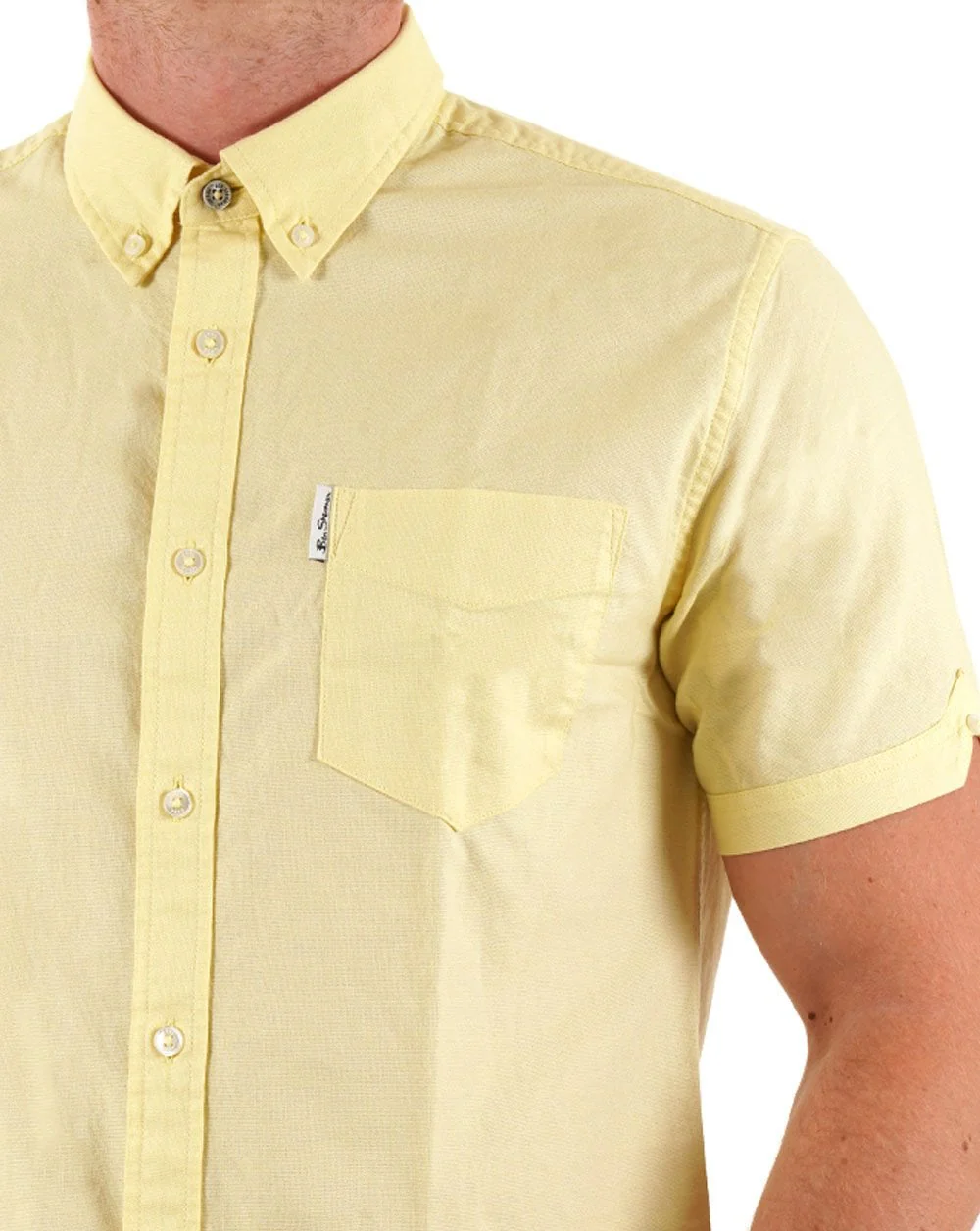 Ben Sherman Signature Oxford SS Shirt Corn - Image 2
