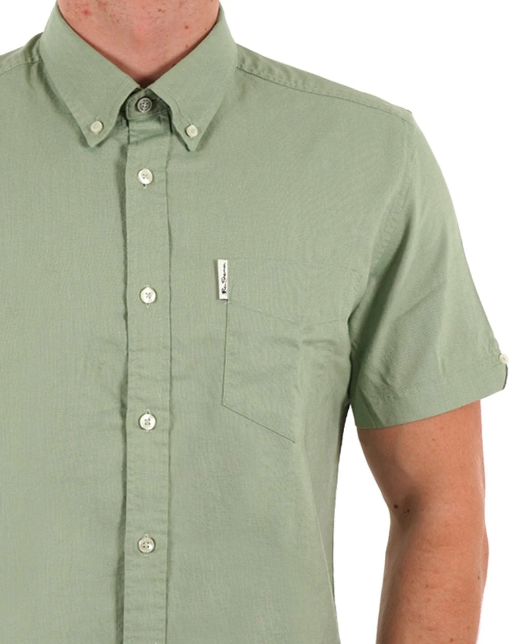 Ben Sherman Signature Oxford SS Shirt Grass Green - Image 2