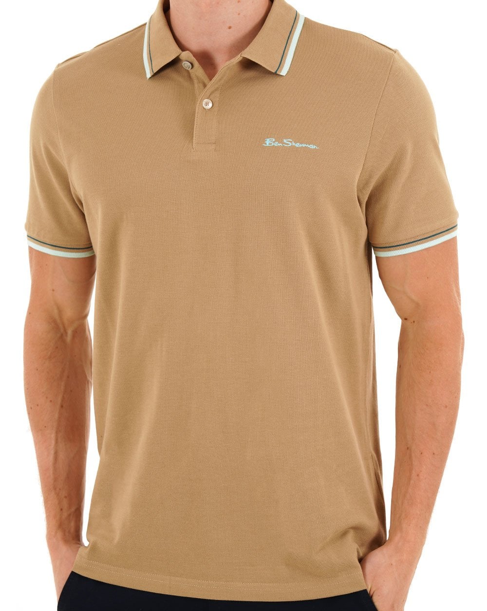 Ben Sherman Signature Pique Polo Sand - Image 3
