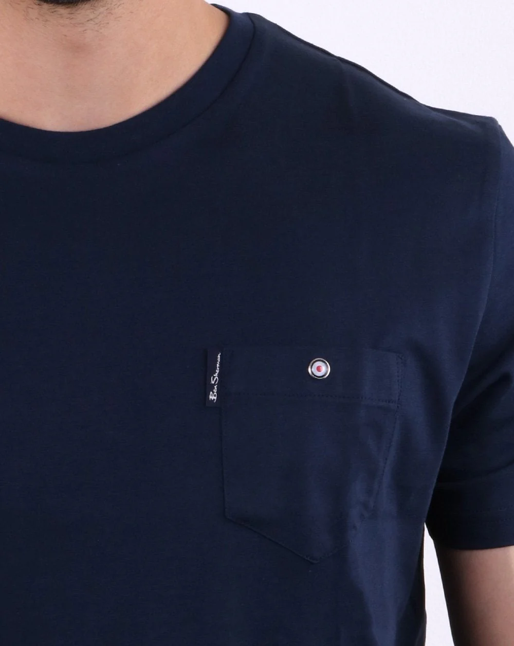 Ben Sherman Spade Pocket Tee Dark Navy - Image 4