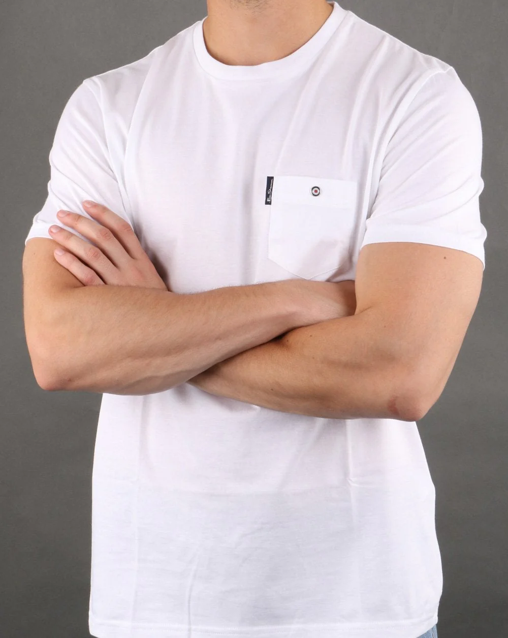 Ben Sherman Spade Pocket Tee White - Image 3