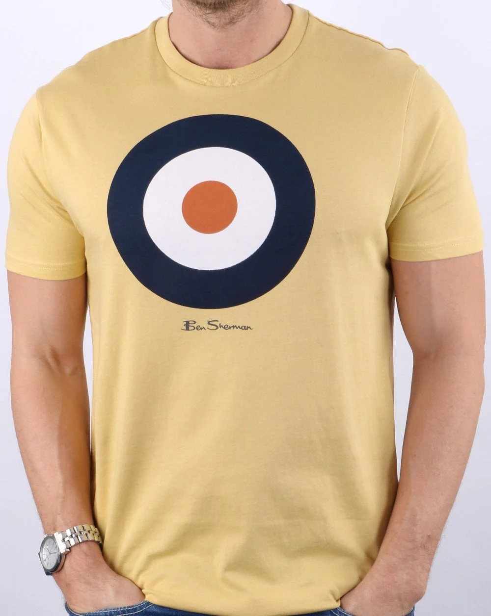 Ben Sherman Target T-shirt Pale Yellow
