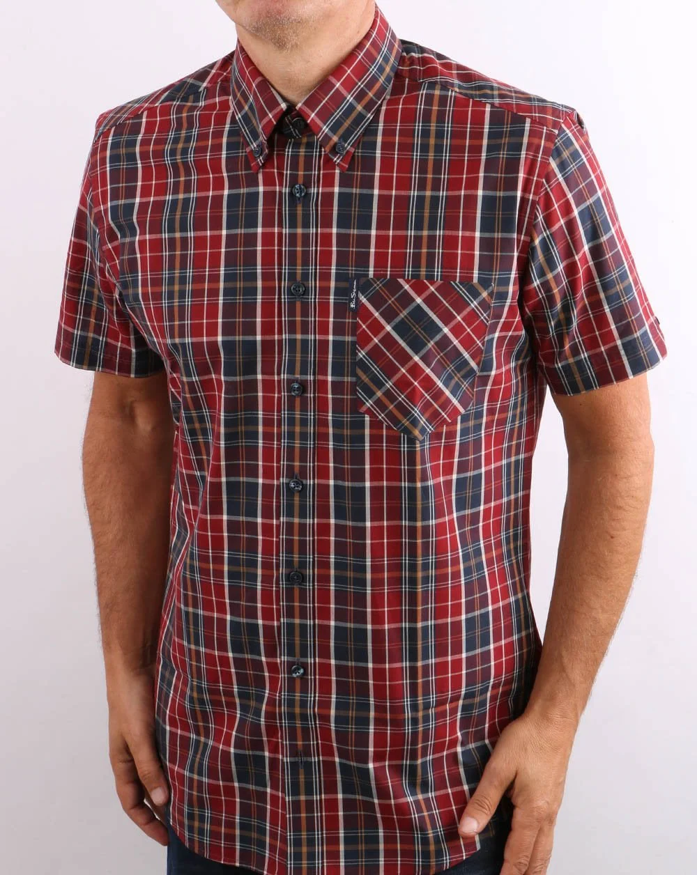 Ben Sherman Tartan Check Shirt Red
