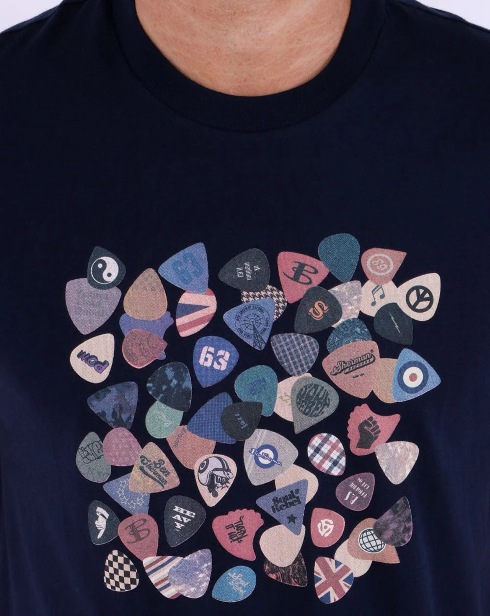 Ben Sherman Vintage Plectrum T-shirt Navy - Image 2