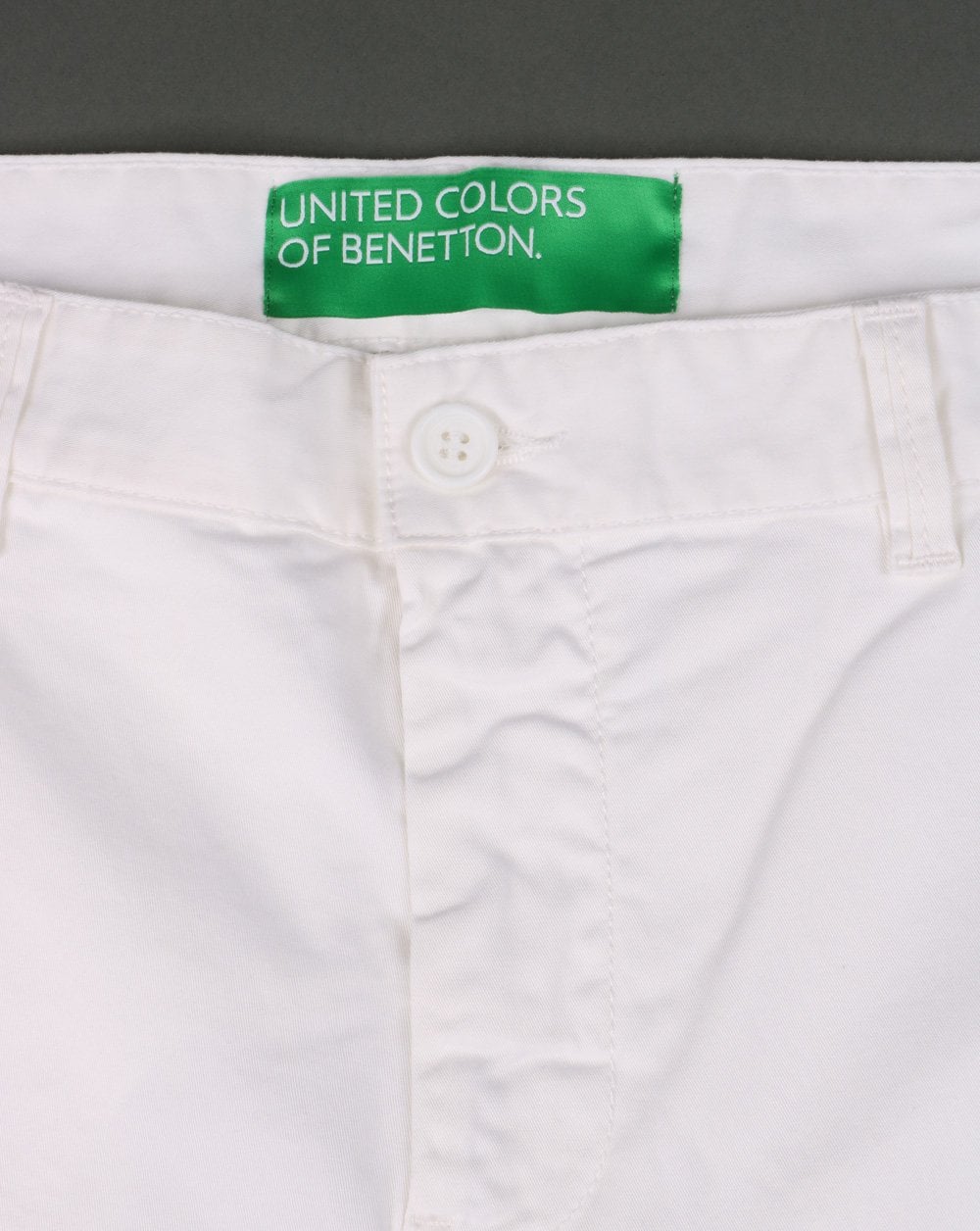 Benetton Bermuda Shorts White - Image 3