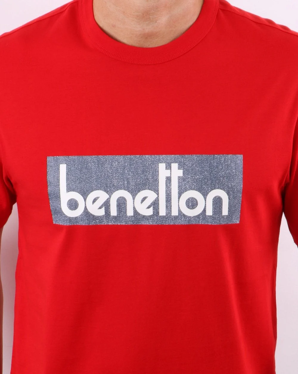 Benetton Classic Logo T-shirt Red - Image 2