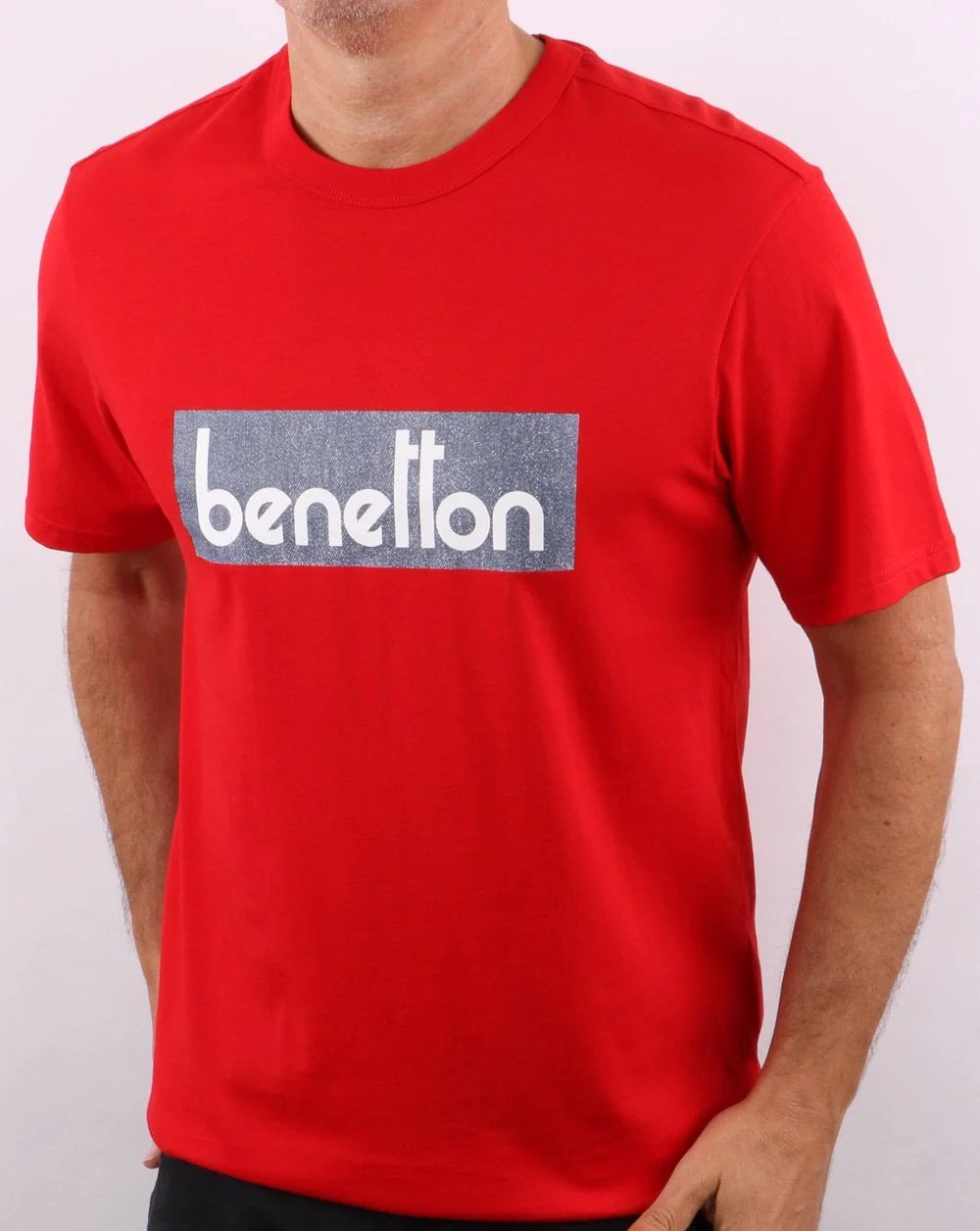 Benetton Classic Logo T-shirt Red - Image 3