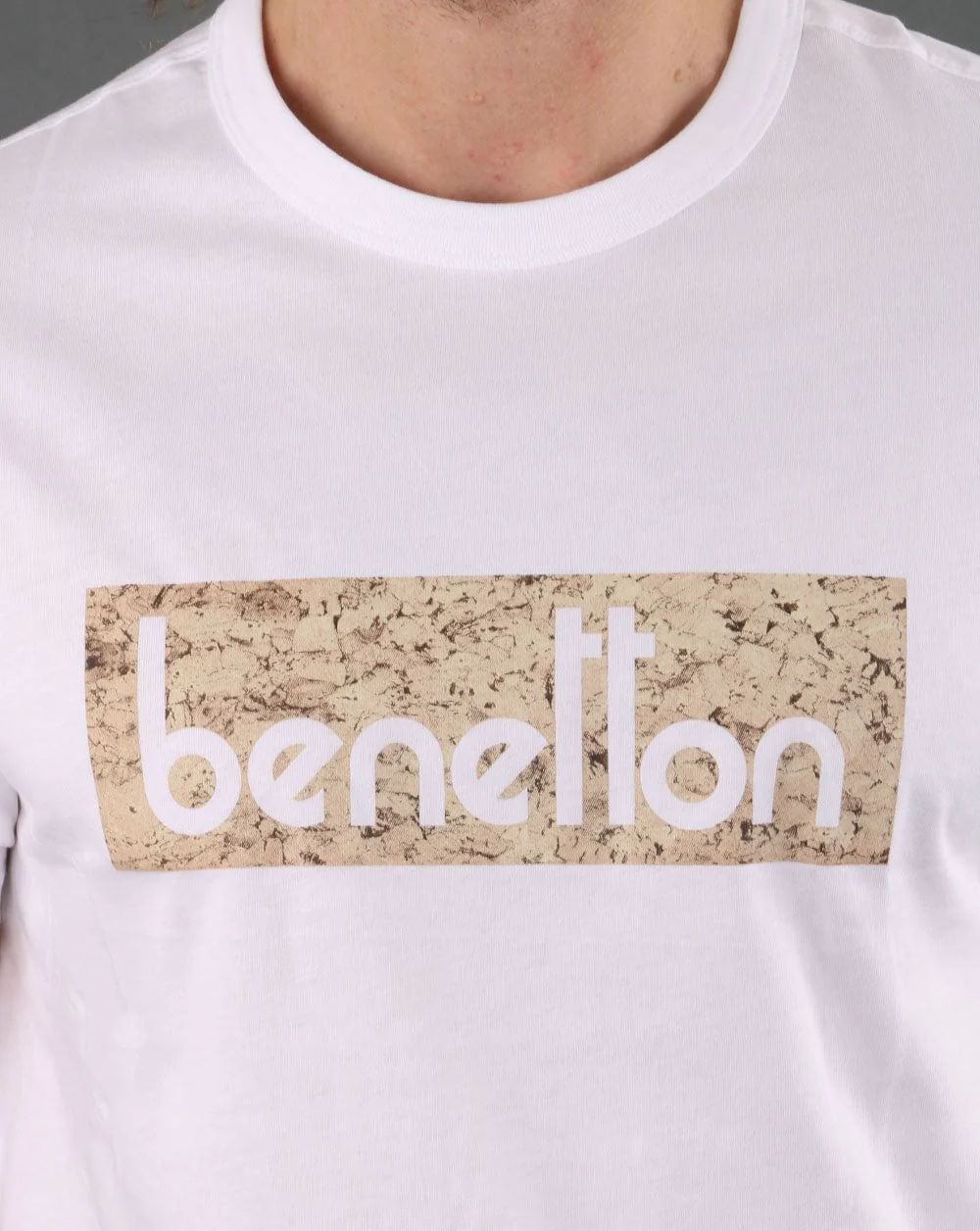 Benetton Classic Logo T-shirt White - Image 2