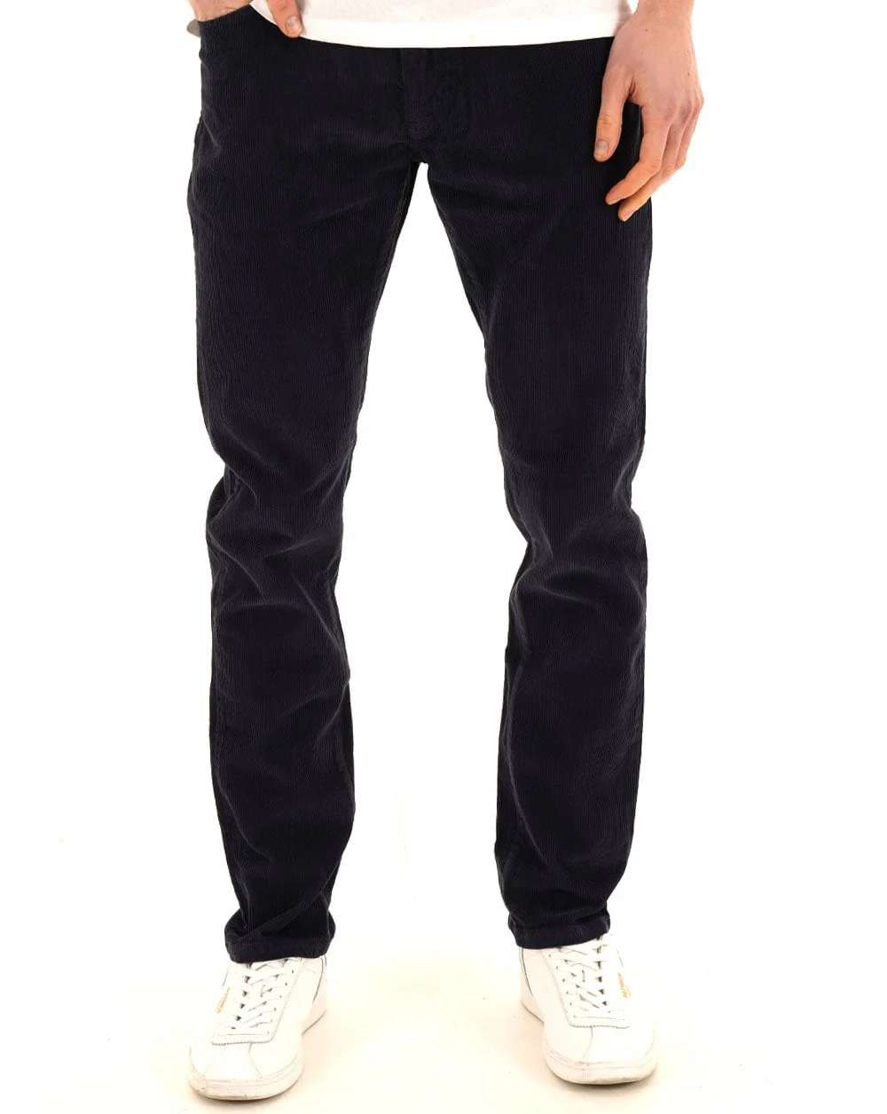 Benetton Corduroy Trousers Navy - Image 2