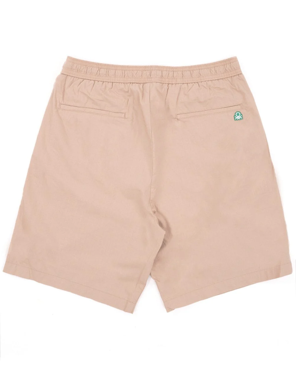 Benetton Cotton Canvas Drawstring Short Beige - Image 3