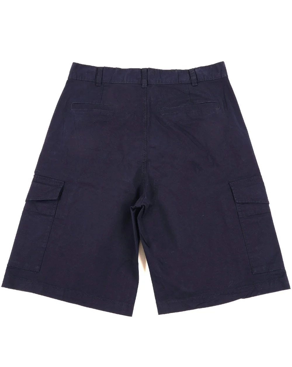 Benetton Cotton Cargo Shorts Navy - Image 3