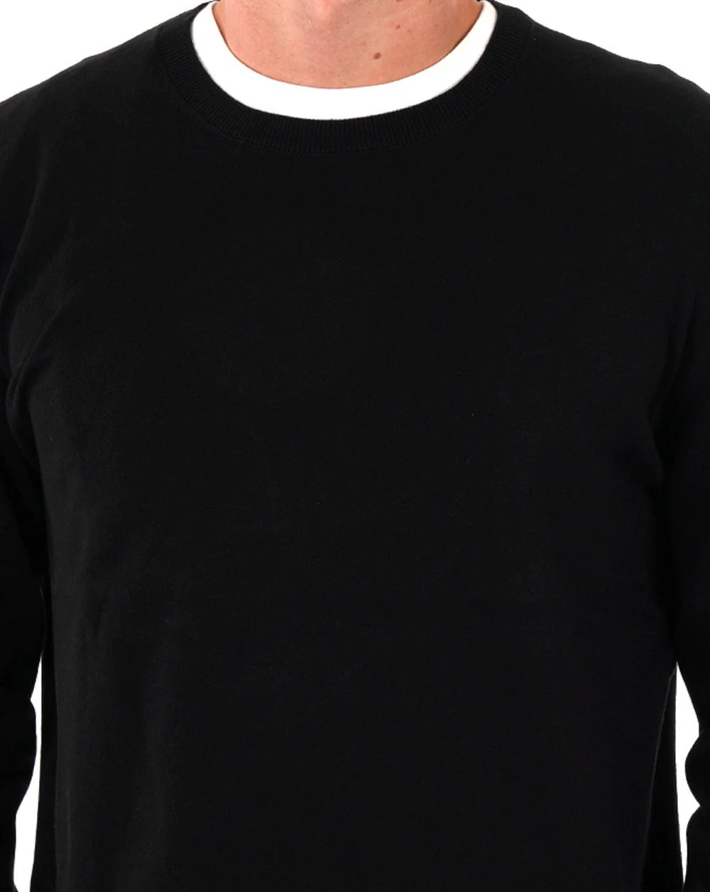 Benetton Crew Neck Sweater Black - Image 2