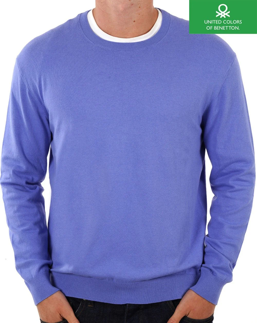 Benetton Crew Neck Sweater Lilac