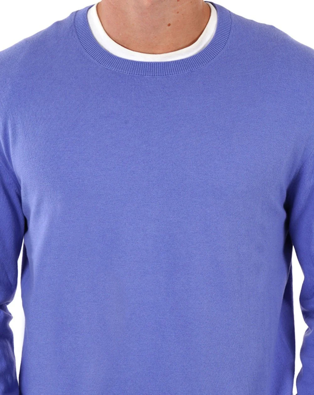 Benetton Crew Neck Sweater Lilac - Image 2