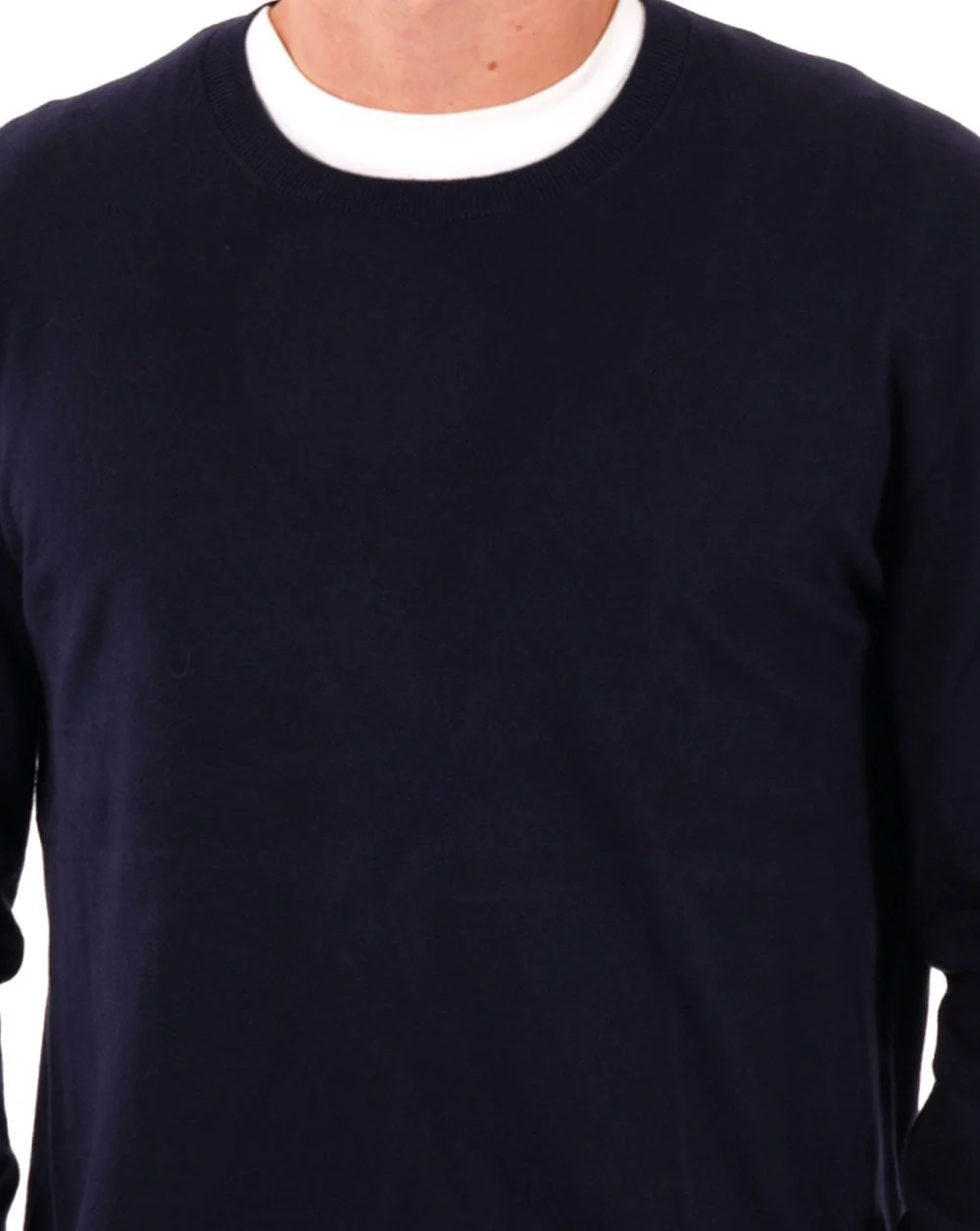 Benetton Crew Neck Sweater Navy - Image 2