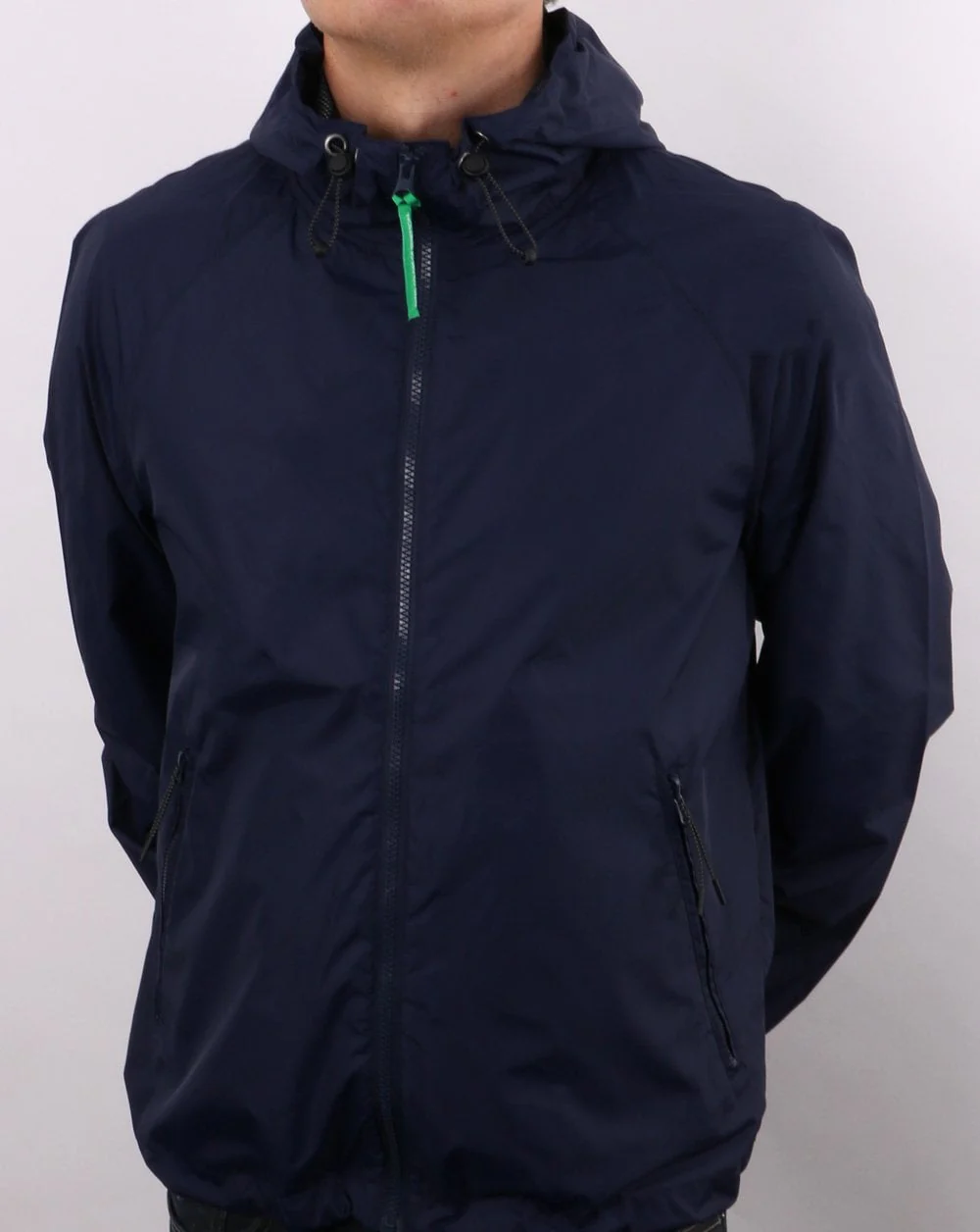 Benetton Defender Rain Jacket Navy - Image 2