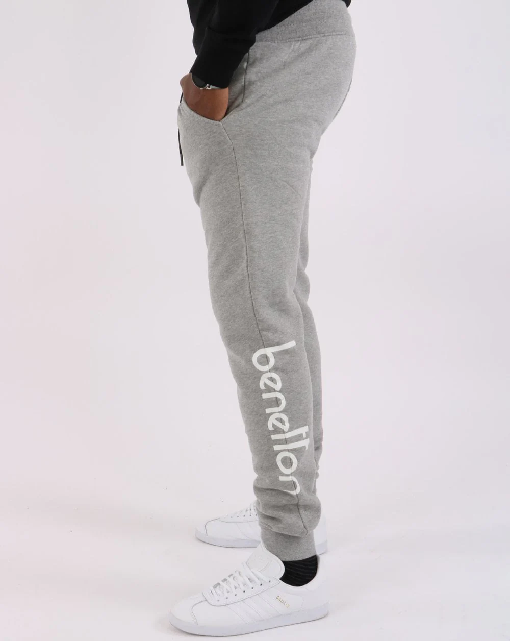 Benetton DNA Logo Jogger Grey - Image 3