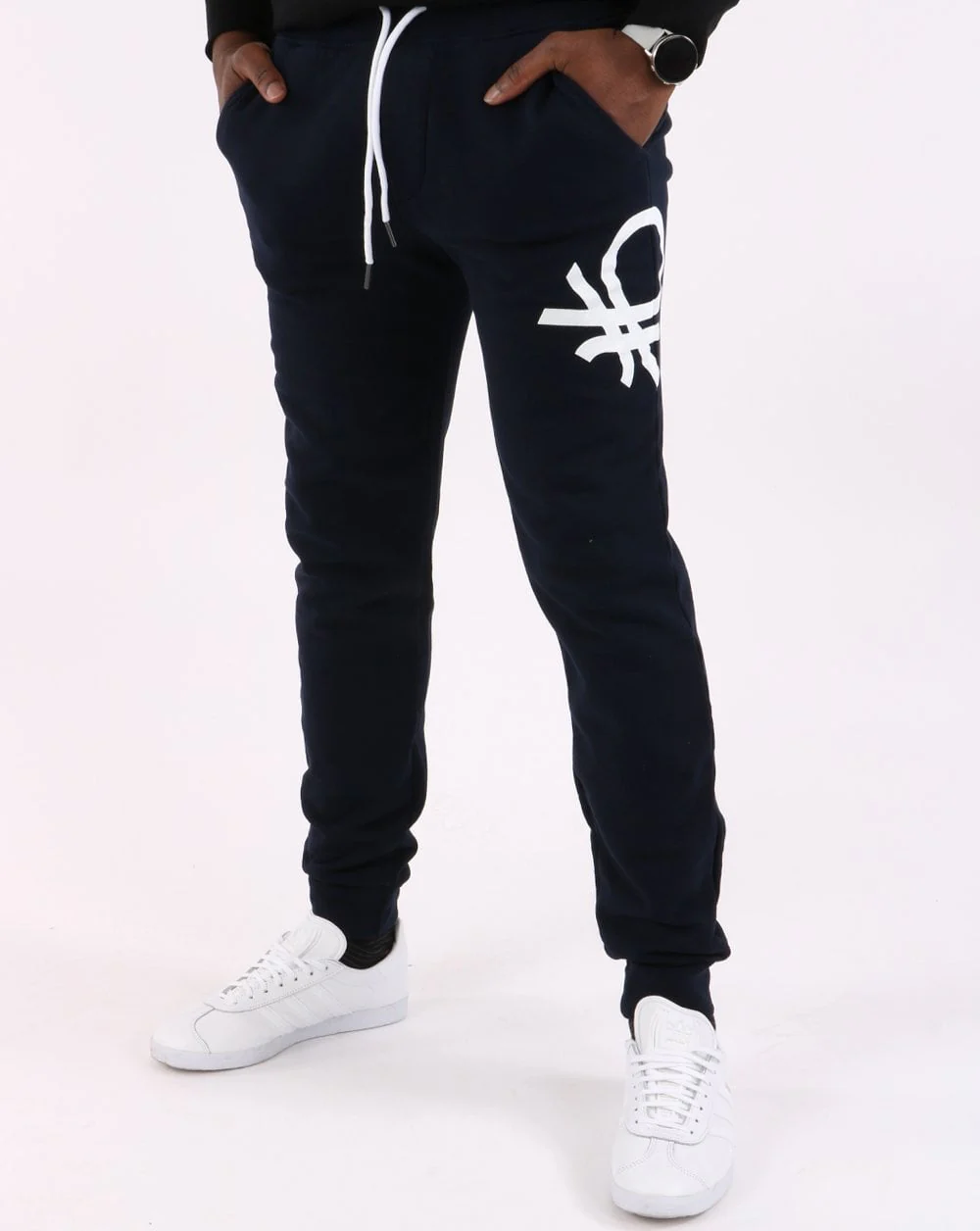 Benetton DNA Logo Jogger Navy