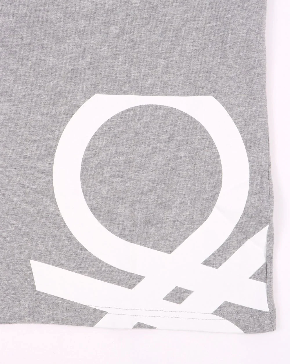 Benetton DNA Logo T-shirt Grey - Image 3