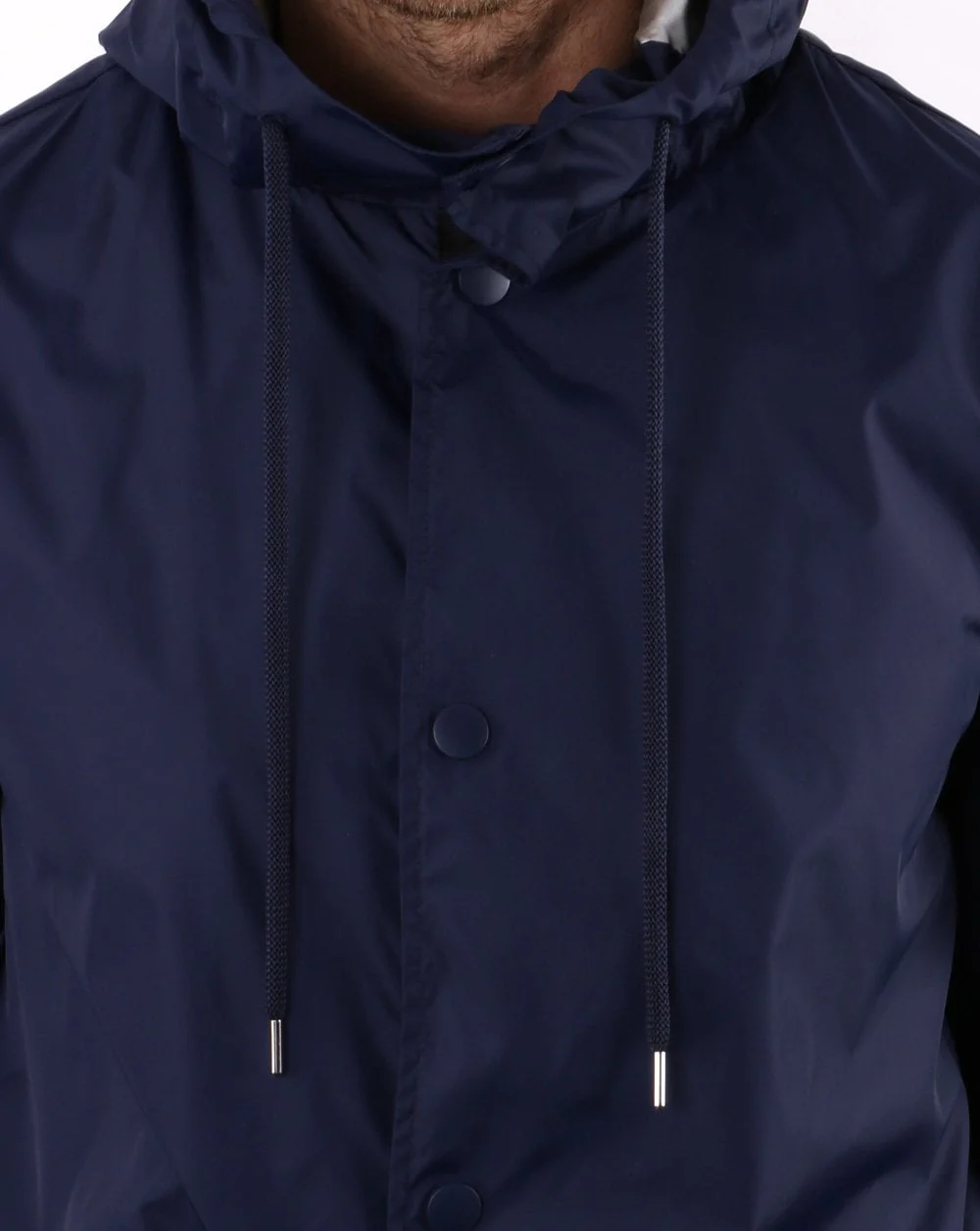 Benetton Hooded Mac Navy - Image 3