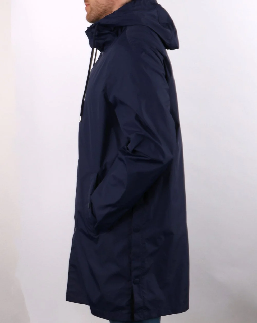 Benetton Hooded Mac Navy - Image 4