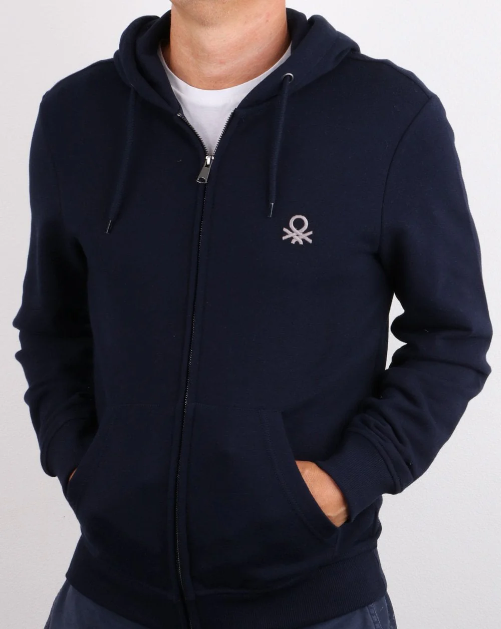 Benetton Hoodie Navy - Image 2