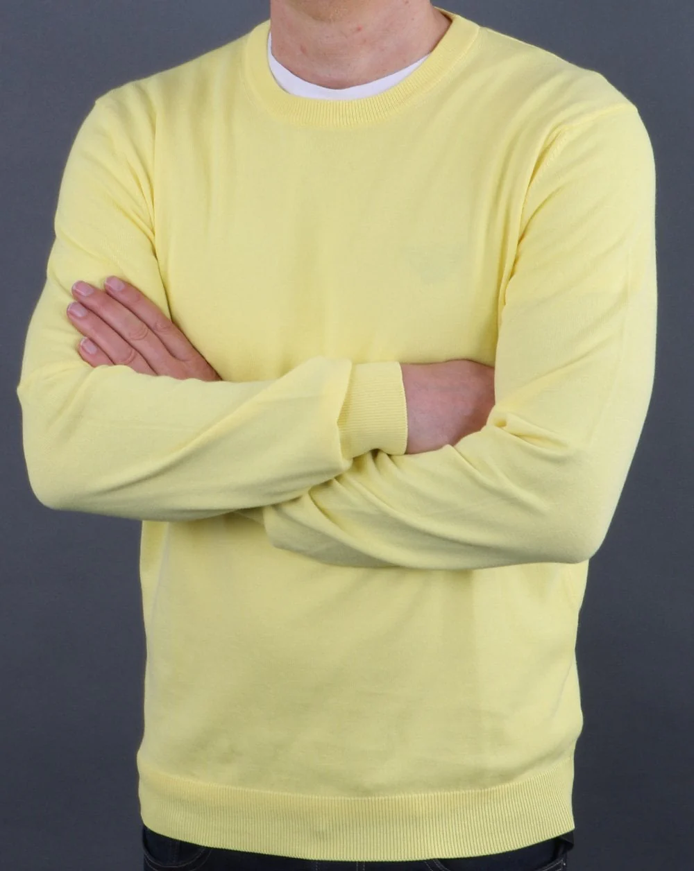 Benetton Knit Jumper Citrus Lemon - Image 2