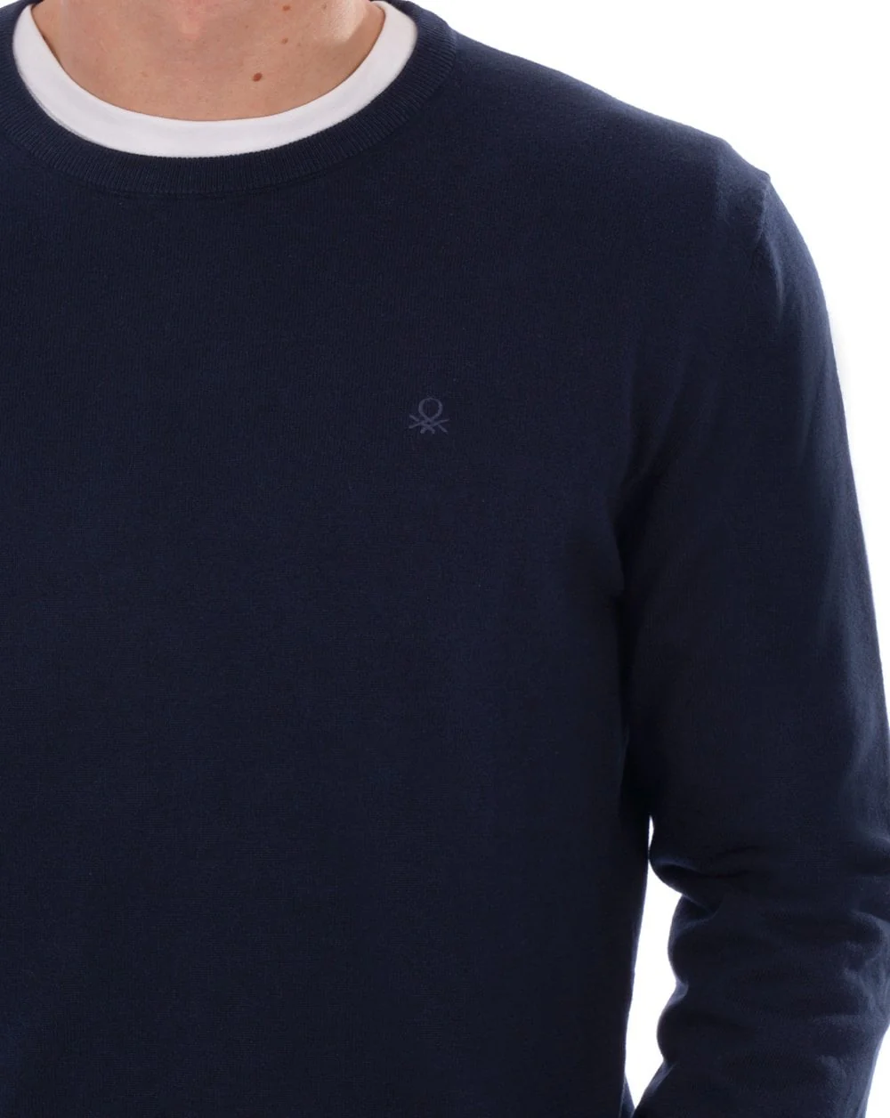 Benetton Knit Jumper Navy - Image 2
