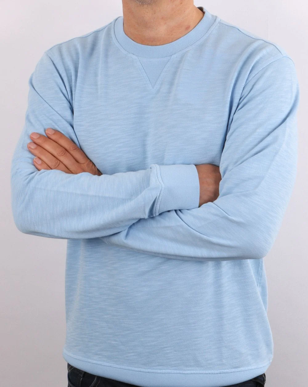 Benetton Lightweight Sweatshirt Sky Blue - Image 2