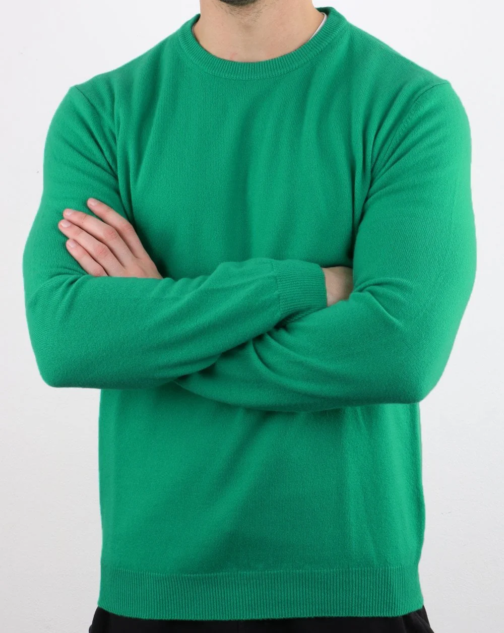 Benetton Merino Wool Jumper Green - Image 2