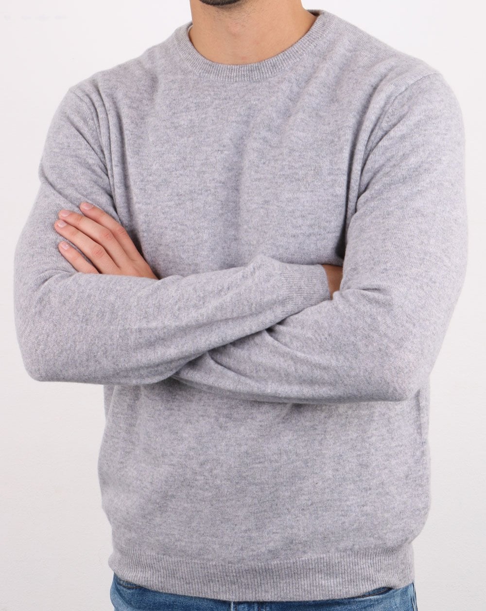 Benetton Merino Wool Jumper Grey - Image 3