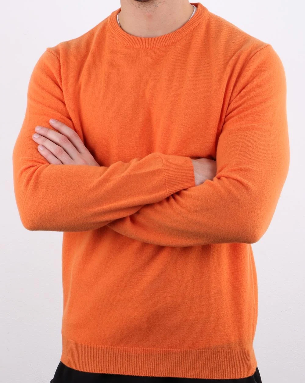 Benetton Merino Wool Jumper Orange - Image 2
