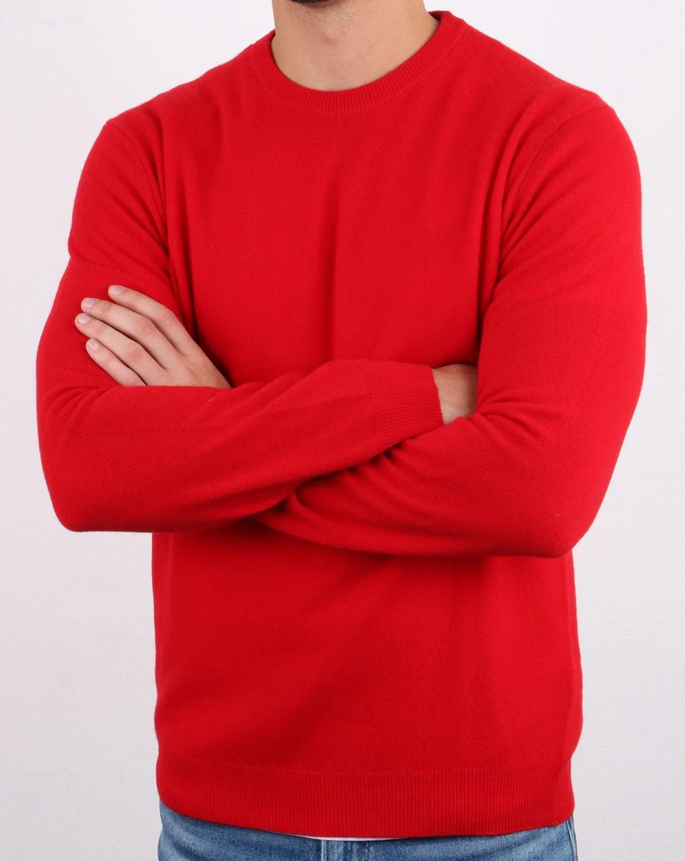 Benetton Merino Wool Jumper Red - Image 2