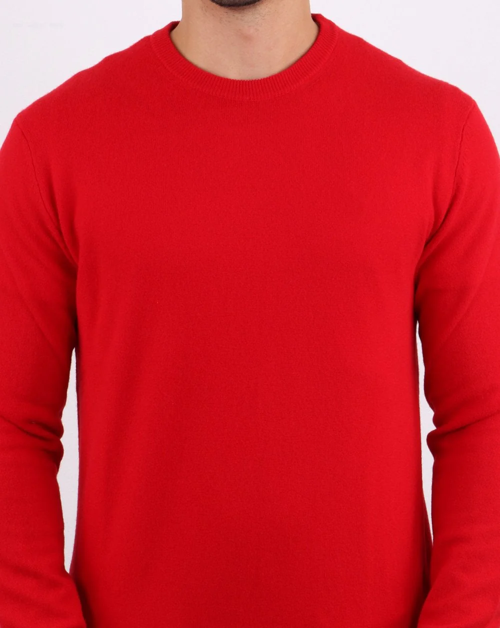 Benetton Merino Wool Jumper Red - Image 4