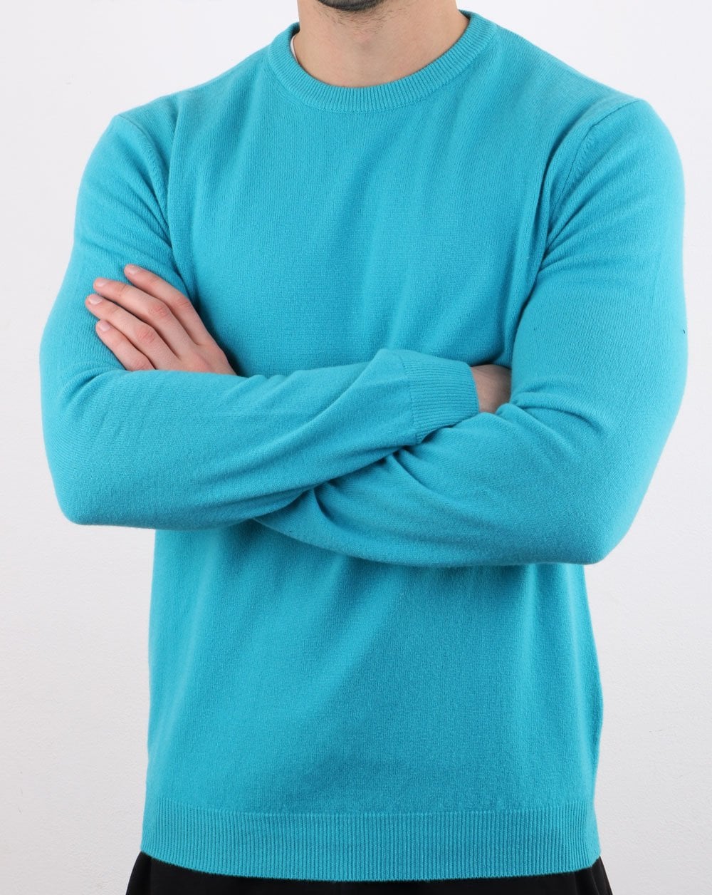Benetton Merino Wool Jumper Teal - Image 2