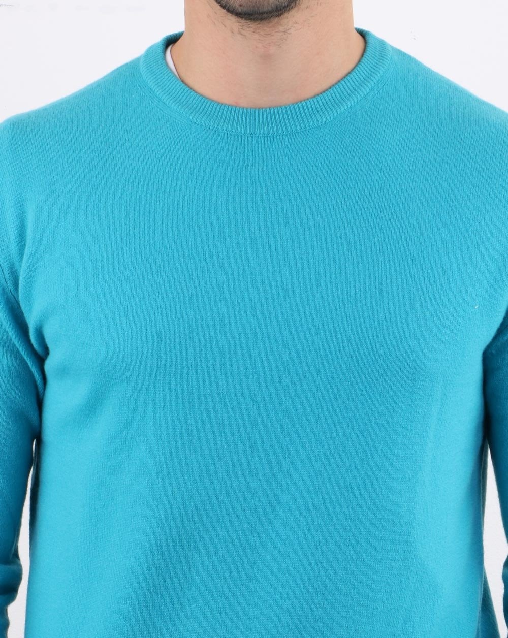 Benetton Merino Wool Jumper Teal - Image 4